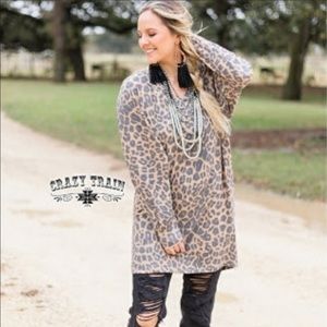 Crazy Train 2XL leopard tunic